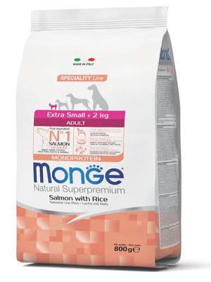 EX SMALL ADULT SALMONE E RISO GR 800 MONGE