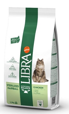 CAT STERILIZED HAIRBALL POLLO KG 1,5 LIBRA