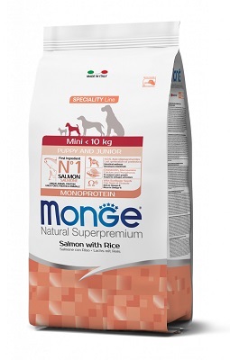 MINI PUPPY/JUNIOR SALMONE E RISO KG 7,5 MONGE