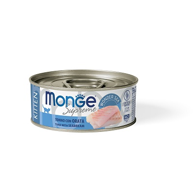 CAT SUPREME KITTEN TONNO E ORATA GR 80  MONGE