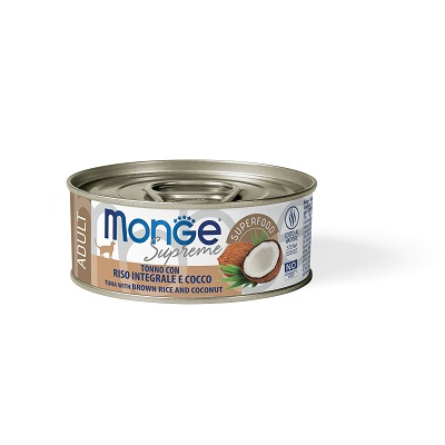 CAT SUPREME ADULT TONNO, RISO E COCCO GR 80 MONGE