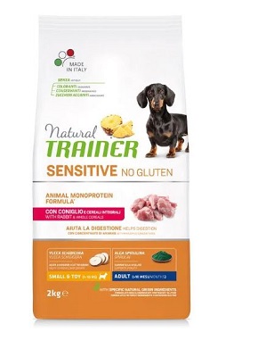 SENSITIVE NO GLUTEN MINI CONIGLIO KG 2 NATURAL TRAINER