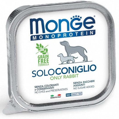 DOG SOLO CONIGLIO GR 150 MONGE
