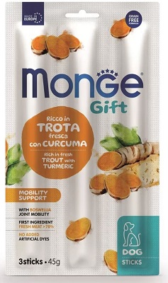 GIFT DOG 3 STICKS MOBILITY SUPPORT TROTA/CURCUMA GR 45 MONGE