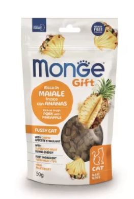 GIFT CAT MEAT MINIS FUSSY MAIALE/ANANAS GR 50 MONGE