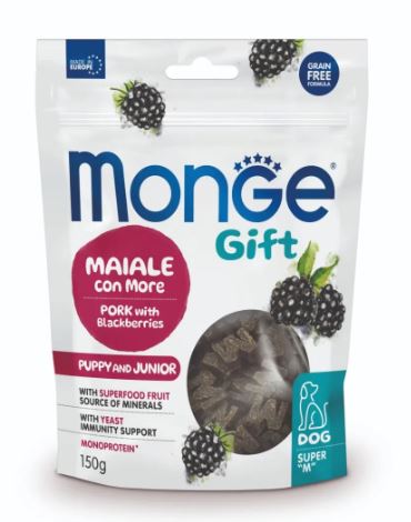 GIFT DOG SUPER M PUPPY/JUNIOR MAIALE/MORE GR 150 MONGE