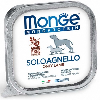 DOG SOLO AGNELLO GR 150 MONGE