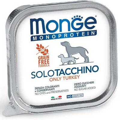 DOG SOLO TACCHINO GR 150 MONGE