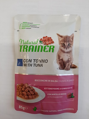 CAT KITTEN & YOUNG TONNO BUSTA G 85 NATURAL TRAINER