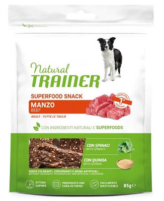 SUPERFOOD SNACK MANZO GR 85 NATURAL TRAINER