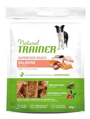 SUPERFOOD SNACK SALMONE GR 85 NATURAL TRAINER
