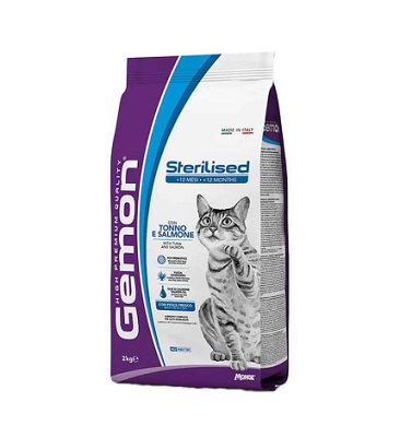 CAT STERILIZED COMPLETE TONNO SALMONE KG 2 GEMON