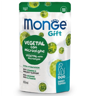 GIFT DOG ENERGY TOPPING VEGETAL CON MICROALGHE 60 ML MONGE