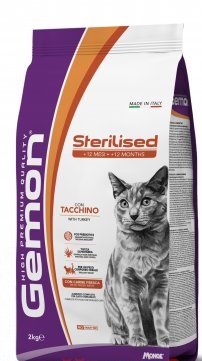 CAT STERILIZED TACCHINO KG 7 GEMON