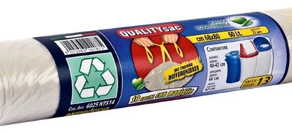 SACCHI 68X80 25 MIC. PZ.10 TRASPARENTE