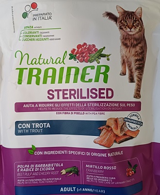 CAT STERILISED ADULT TROTA KG 1,5 NATURAL TRAINER