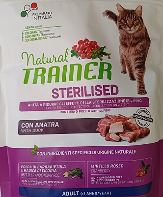 CAT STERILISED ADULT ANATRA KG 1,5 NATURAL TRAINER