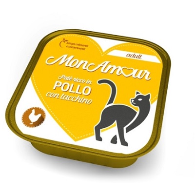 CAT ADULT PATE' POLLO CON TACCHINO GR 100 MONAMOUR