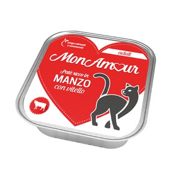 CAT ADULT PATE' MANZO CON VITELLO GR 100 MONAMOUR