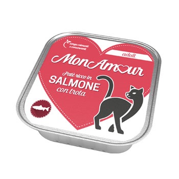 CAT ADULT PATE' SALMONE CON TROTA GR 100 MONAMOUR
