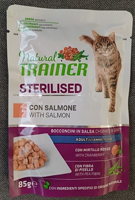 CAT STERILISED BUSTA 85 G SALMONE NATURAL TRAINER