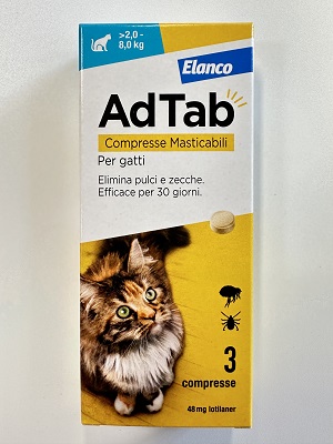 ADTAB COMPRESSE GATTO >2.0-8.0 KG ELANCO