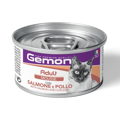 MOUSSE ADULT SALMONE E POLLO GR 85 GEMON