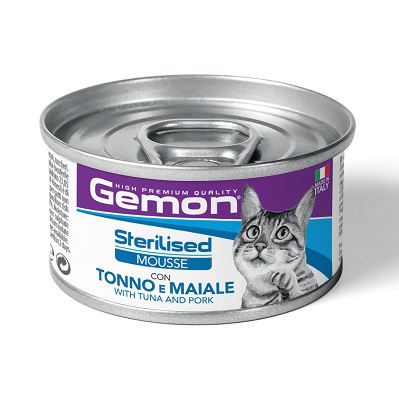 MOUSSE STERILISED TONNO E MAIALE GR 85 GEMON