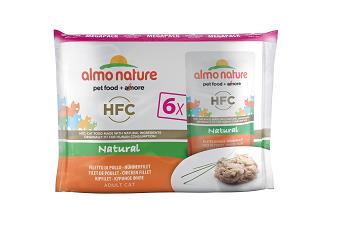 HFC NATURAL CAT 6X55G FILETTO DI POLLO ALMO NATURE
