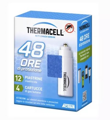 RICARICA 48 ORE 12 PIASTRINE 4 CARTUCCE THERMACELL