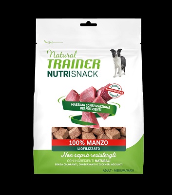NUTRISNACK ADULT M/M MANZO 100% 50 G NATURAL TRAINER