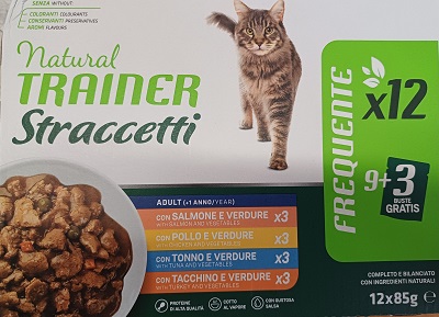 CAT STRACCETTI ADULT MULTIPACK 12X85 GR NATURAL TRAINER