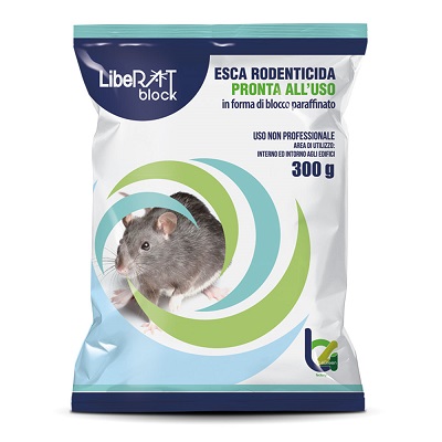 LIBERAT BLOCK GR 300 ESCA RODENTICIDA PRONTA ALL'USO