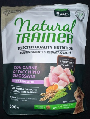 DOG SQN ADULT S TACCHINO DISOSSATO 600 G NATURAL TRAINER