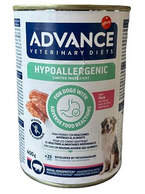 DOG HIPOALLERGENIC MAIALE 400 GR ADVANCE
