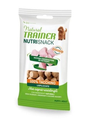 NUTRISNACK PUPPY & ADULT TACCHINO 100 % 20 G NATURAL TRAINER