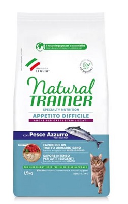 CAT APPETITO DIFFICILE KG 1,5 PESCE AZZURRO  NATURAL TRAINER