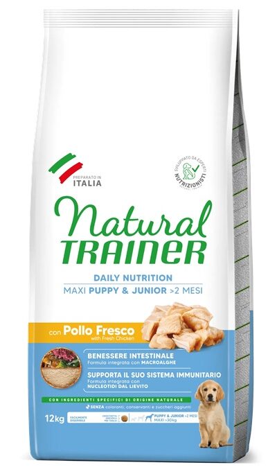 NATURAL MAXI PUPPY & JUNIOR CKN 12 KG