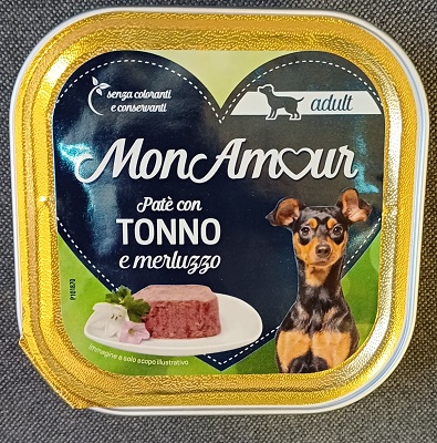 DOG 150 GR TONNO E MERLUZZO MONAMOUR