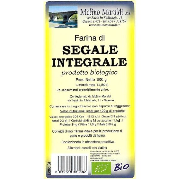 FARINA DI SEGALE BIO GR.500 MARALDI
