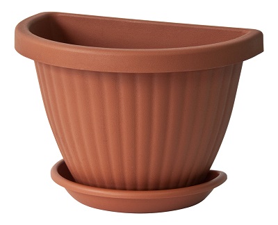 GERLA DOMUS  CM.25 CON S/VASO COLOR TERRACOTTA