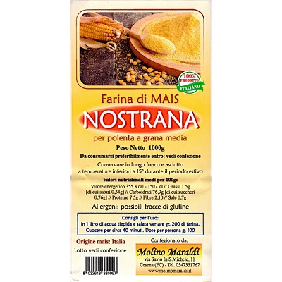 FARINA DI MAIS PER POLENTA NOSTRANA KG 1