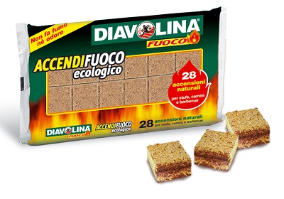 ACCENDIFUOCO ECOLOGICO PZ 28 DIAVOLINA