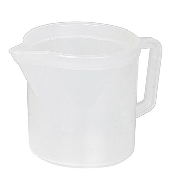 CARAFFA RIGIDA GRADUATA PP LITRI 0,5