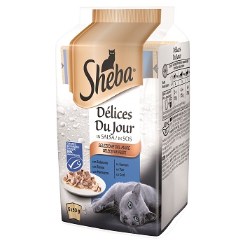 SHEBA DELICES DU JOUR DELIZIOSA 6X50 G SELEZIONE DELICATA CON VERDURE