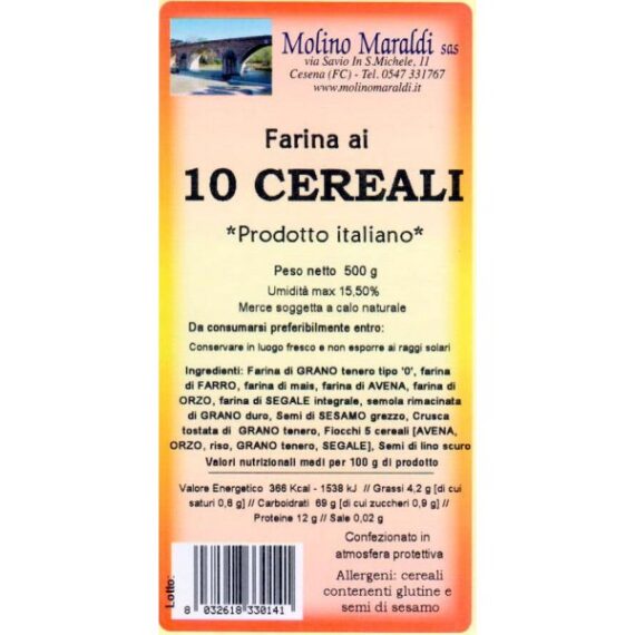 FARINA AI 10 CEREALI GR.500