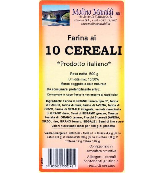 FARINA AI 10 CEREALI GR.500