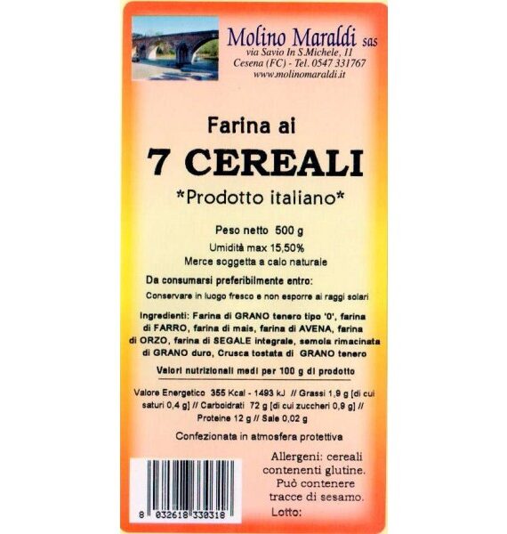 FARINA AI 7 CEREALI GR.500 MARALDI