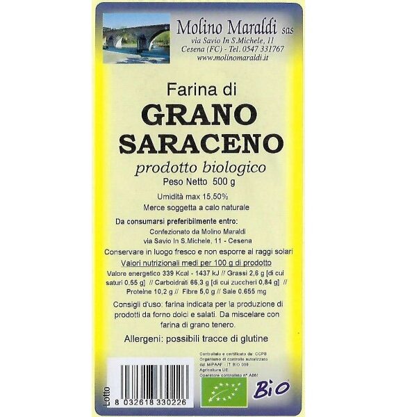 FARINA DI GRANO SARACENO GR.500  BIO MARALDI