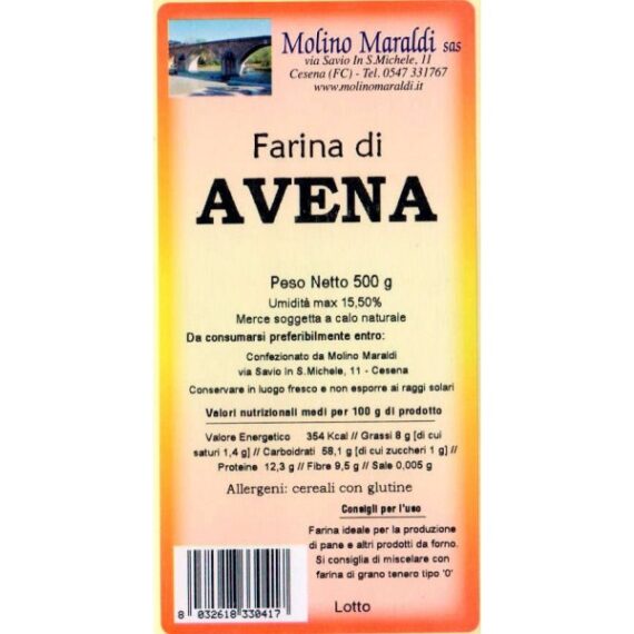 FARINA DI AVENA GR.500 MARALDI